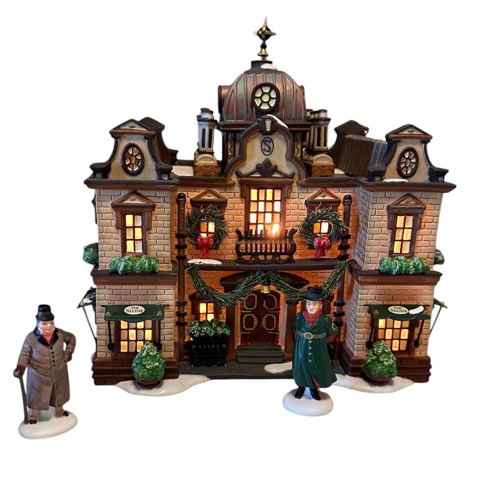 Dept 56 Dickens Village Slone Hotel 58494 Vintage Christmas Victorian Lighted